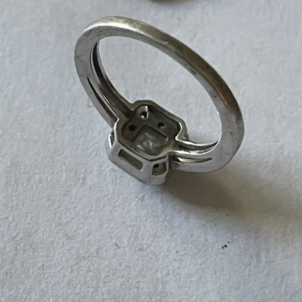 NVC Nataliya V Collister Sterling Silver Gemstones Ring Size 7 Minimalist
